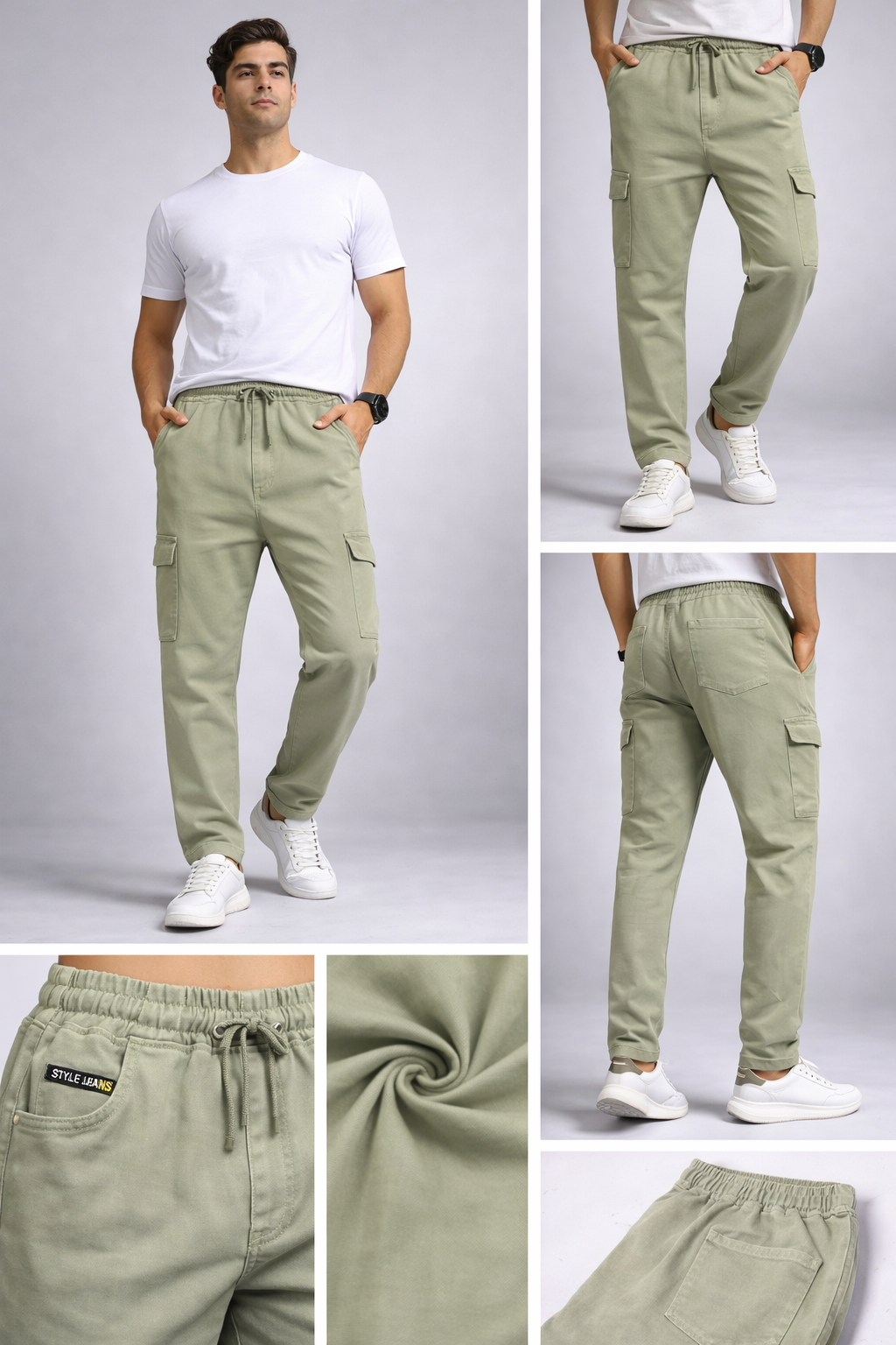 Jersey Villa Men's RFD Washed Gym Lower with Drawstring