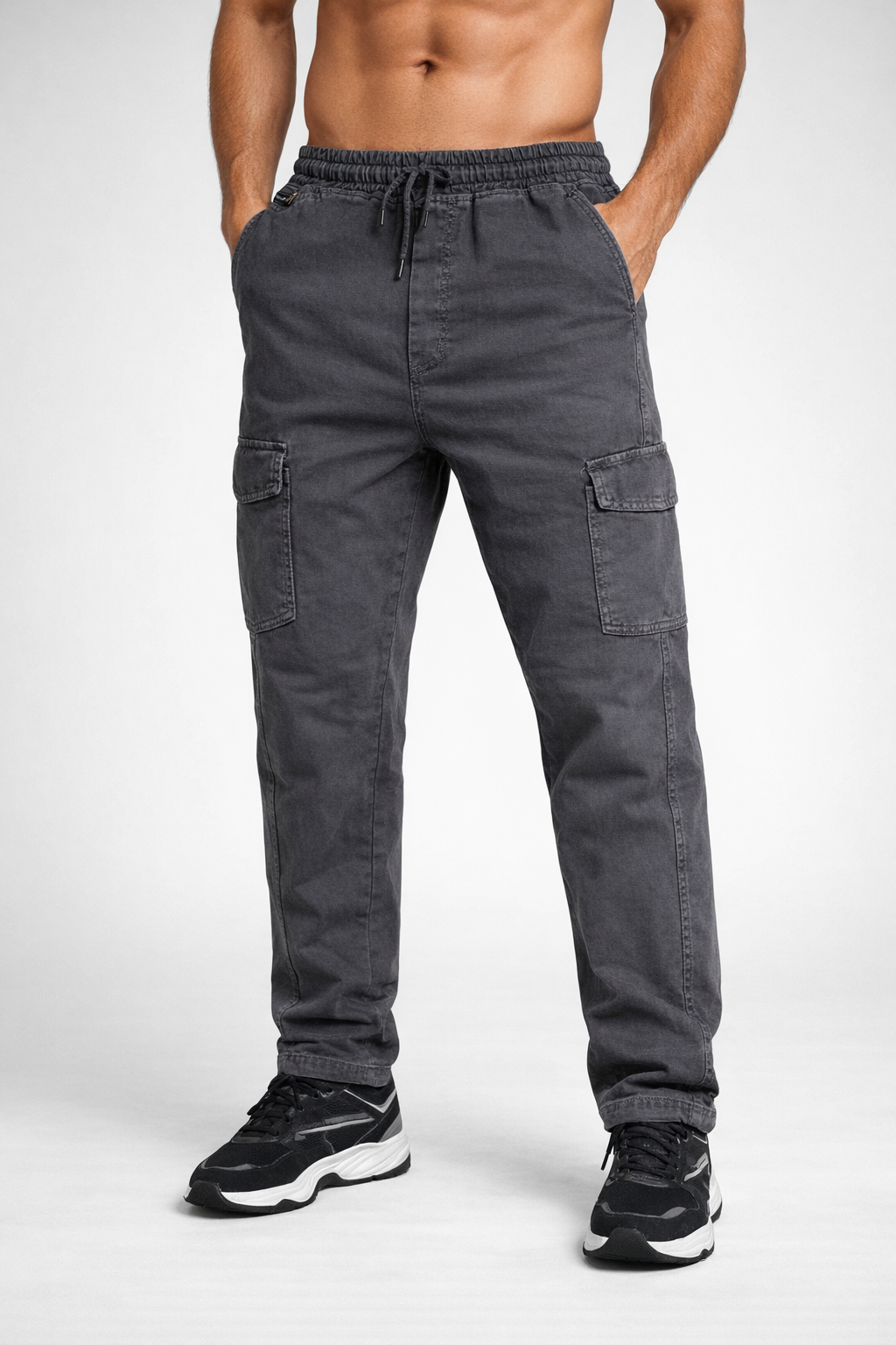 Jersey Villa Men's RFD Washed Gym Lower with Drawstring