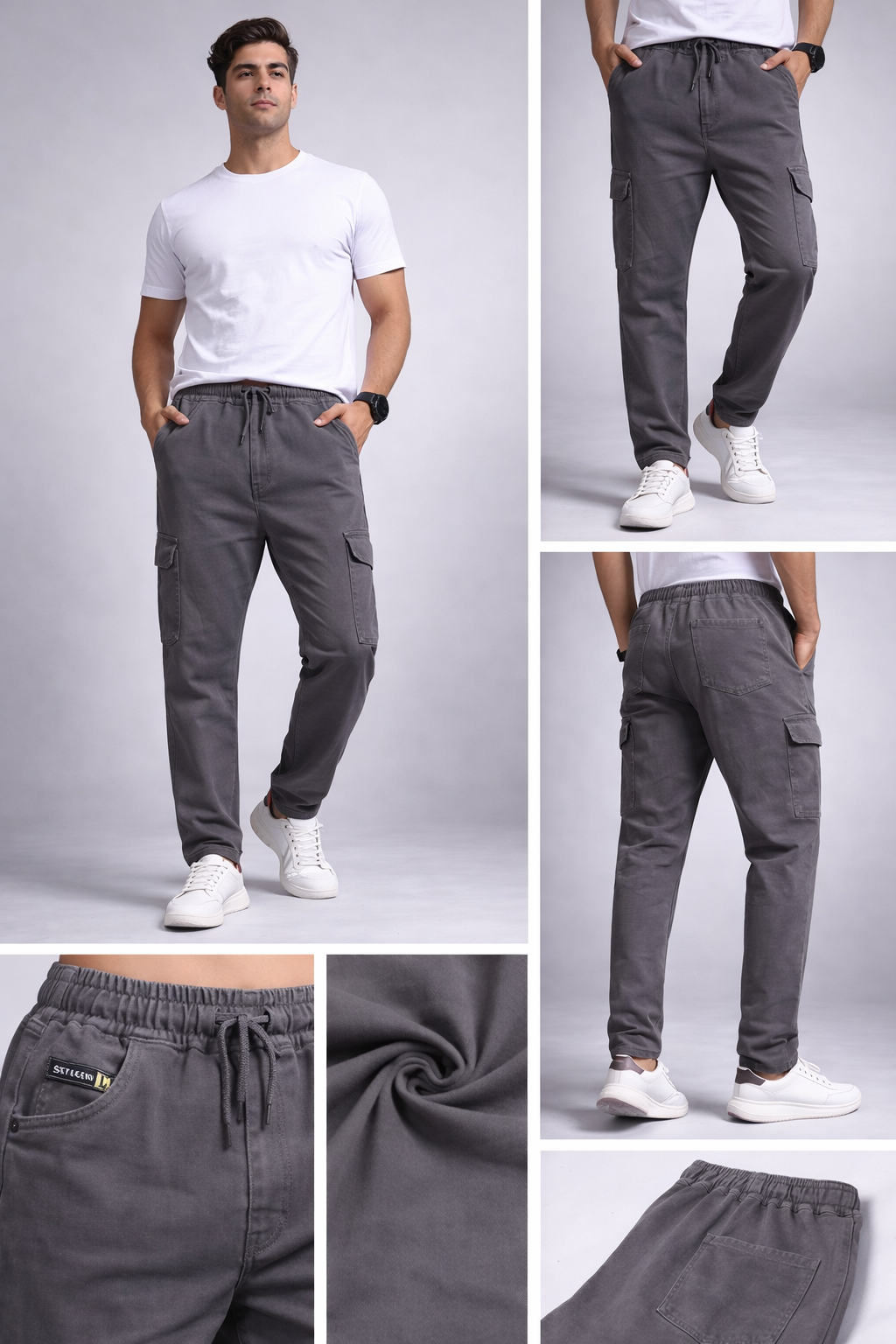 Jersey Villa Men's RFD Washed Gym Lower with Drawstring