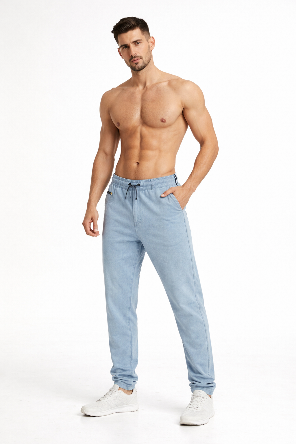 Men's Sports comfort Track pant. Denim Look