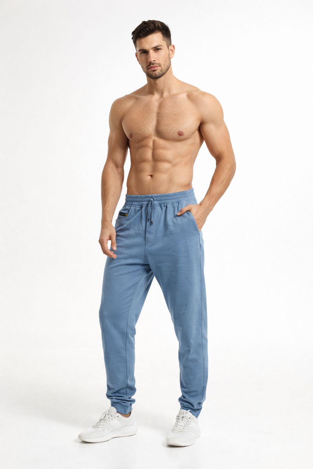Men's Sports comfort Track pant. Denim Look