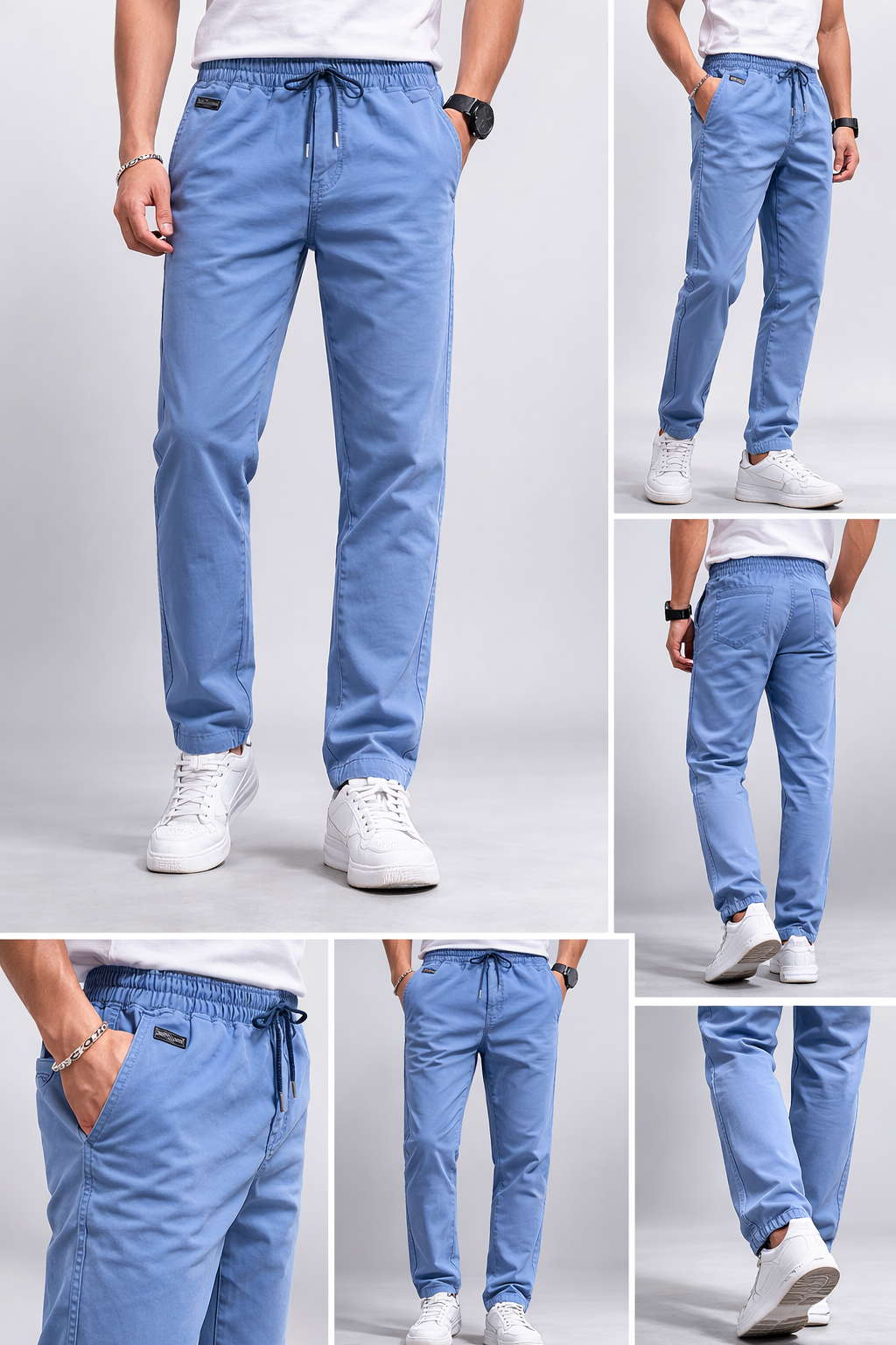 Men's Sports comfort Track pant. Denim Look