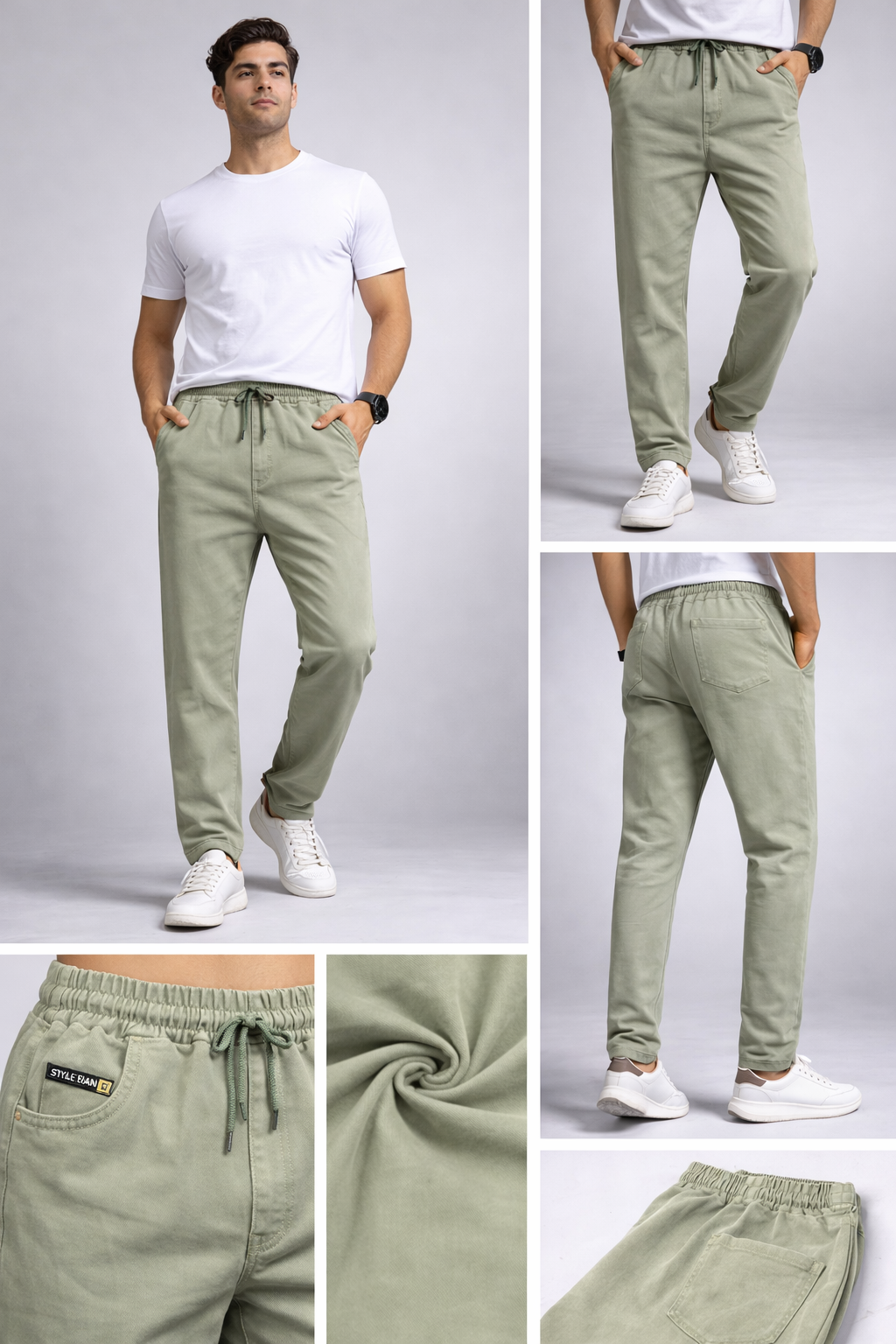 Men's Sports comfort Track pant. Denim Look