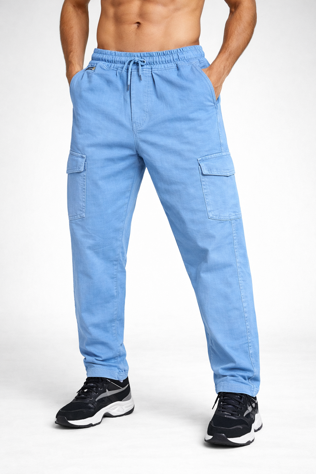 Jersey Villa Men's RFD Washed Gym Lower with Drawstring