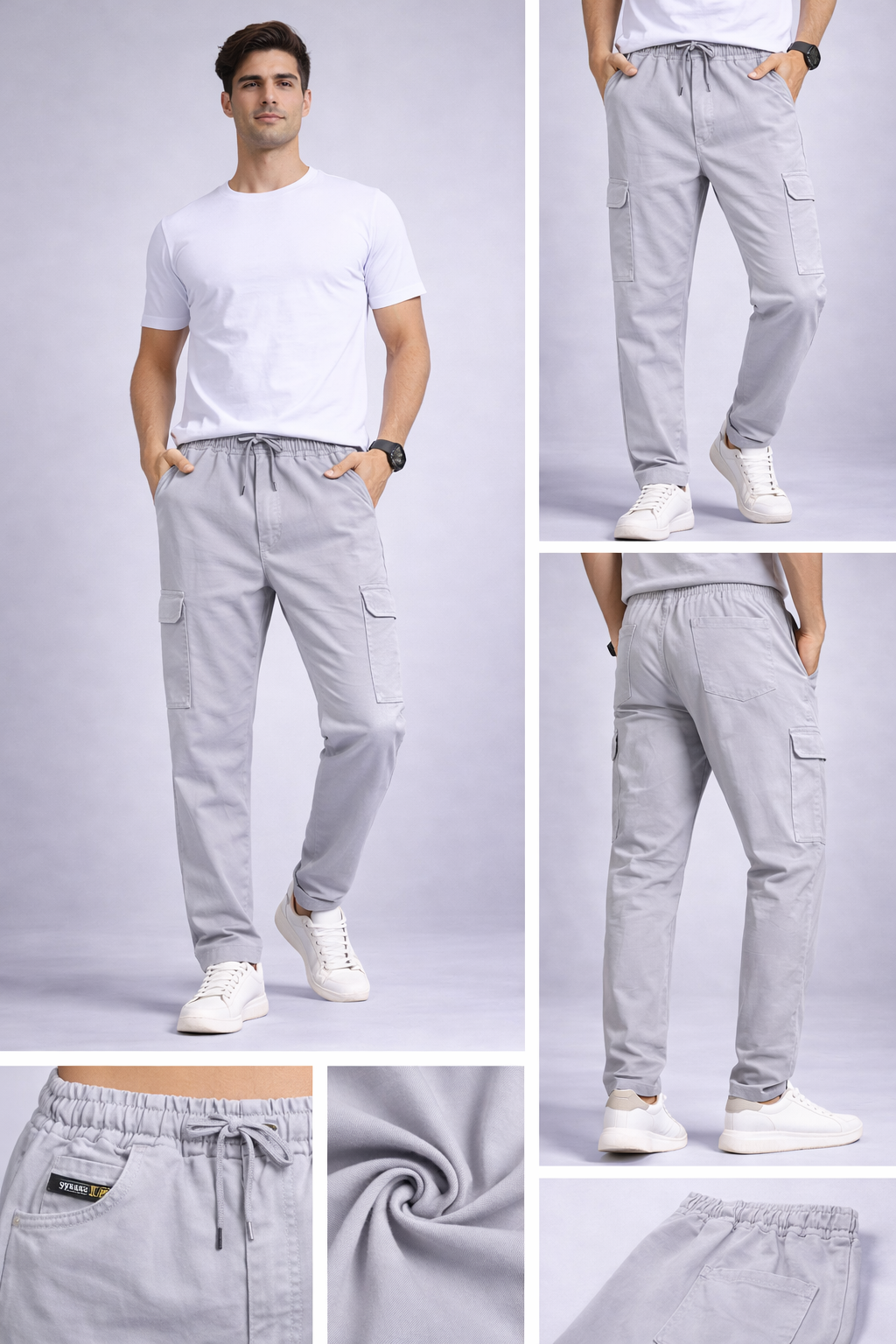 Jersey Villa Men's RFD Washed Gym Lower with Drawstring